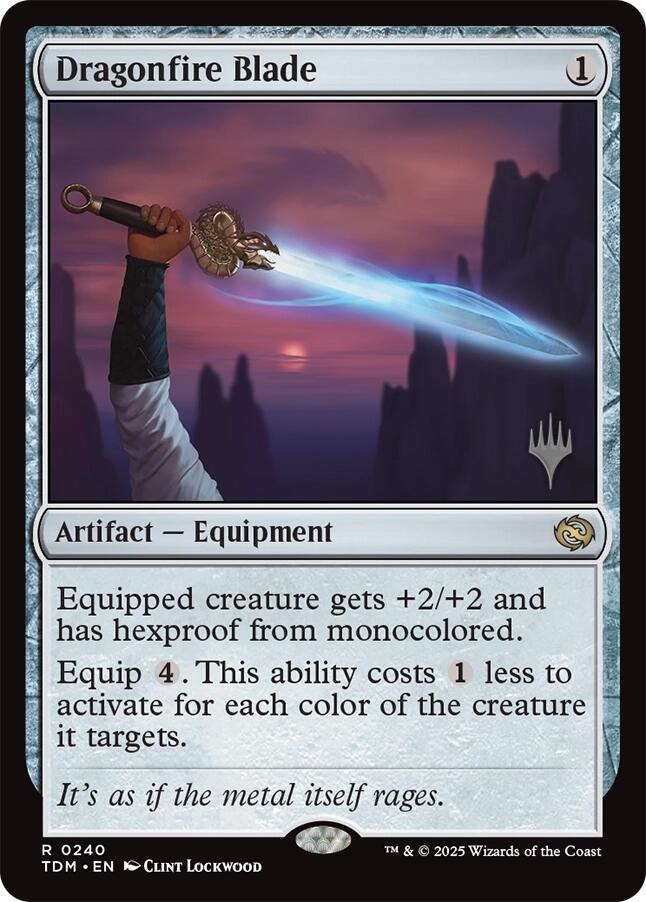 Dragonfire Blade [Tarkir: Dragonstorm Promos] | Black Swamp Games