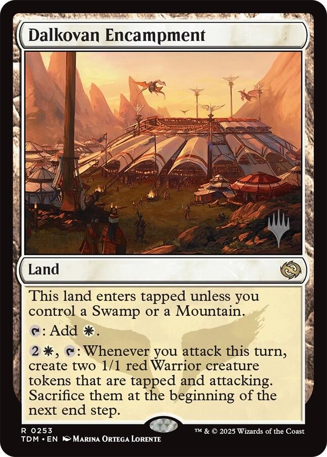 Dalkovan Encampment [Tarkir: Dragonstorm Promos] | Black Swamp Games