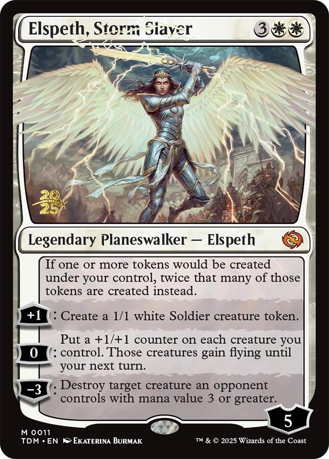 Elspeth, Storm Slayer [Tarkir: Dragonstorm Prerelease Promos] | Black Swamp Games