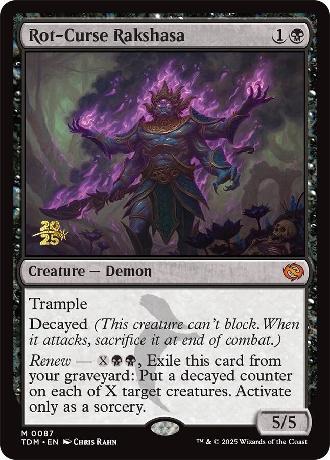 Rot-Curse Rakshasa [Tarkir: Dragonstorm Prerelease Promos] | Black Swamp Games