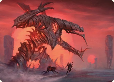 Red Sun's Zenith Art Card [Phyrexia: All Will Be One Art Series] | Black Swamp Games