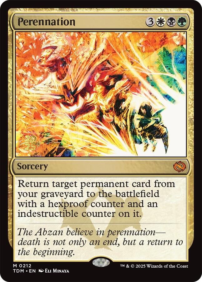 Perennation [Tarkir: Dragonstorm Prerelease Promos] | Black Swamp Games