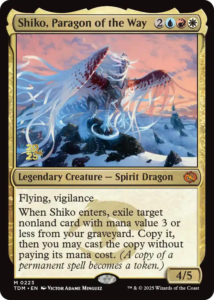Shiko, Paragon of the Way [Tarkir: Dragonstorm Prerelease Promos] | Black Swamp Games