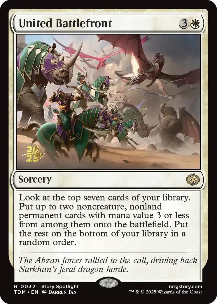 United Battlefront [Tarkir: Dragonstorm Prerelease Promos] | Black Swamp Games