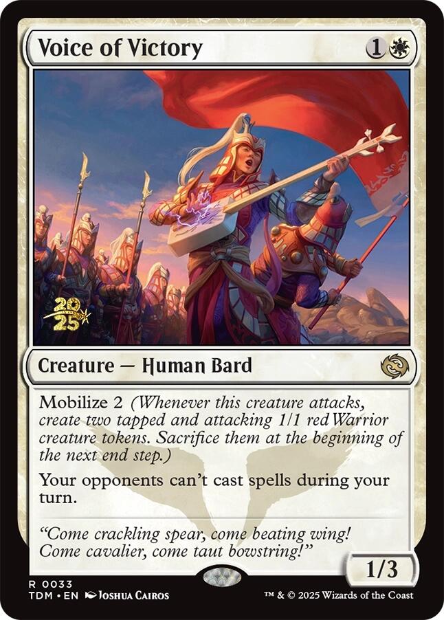 Voice of Victory [Tarkir: Dragonstorm Prerelease Promos] | Black Swamp Games