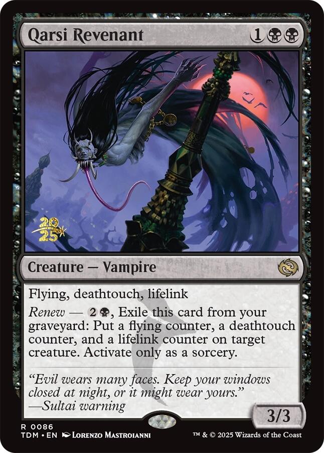 Qarsi Revenant [Tarkir: Dragonstorm Prerelease Promos] | Black Swamp Games