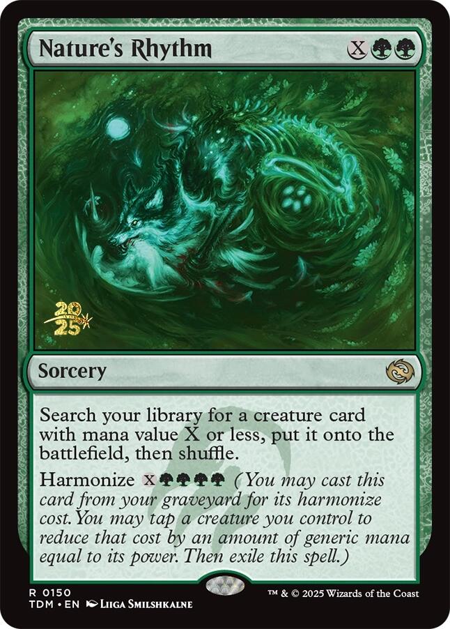 Nature's Rhythm [Tarkir: Dragonstorm Prerelease Promos] | Black Swamp Games