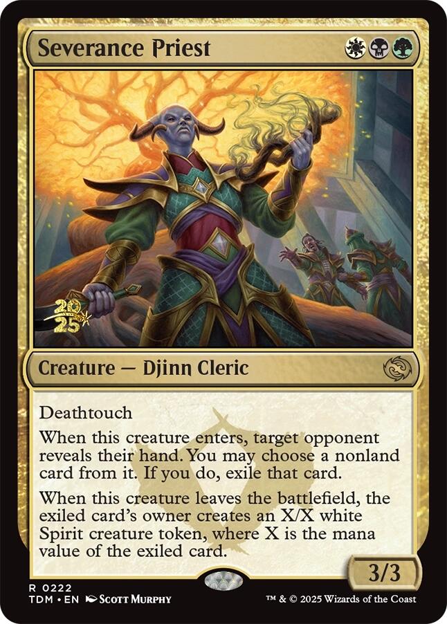 Severance Priest [Tarkir: Dragonstorm Prerelease Promos] | Black Swamp Games