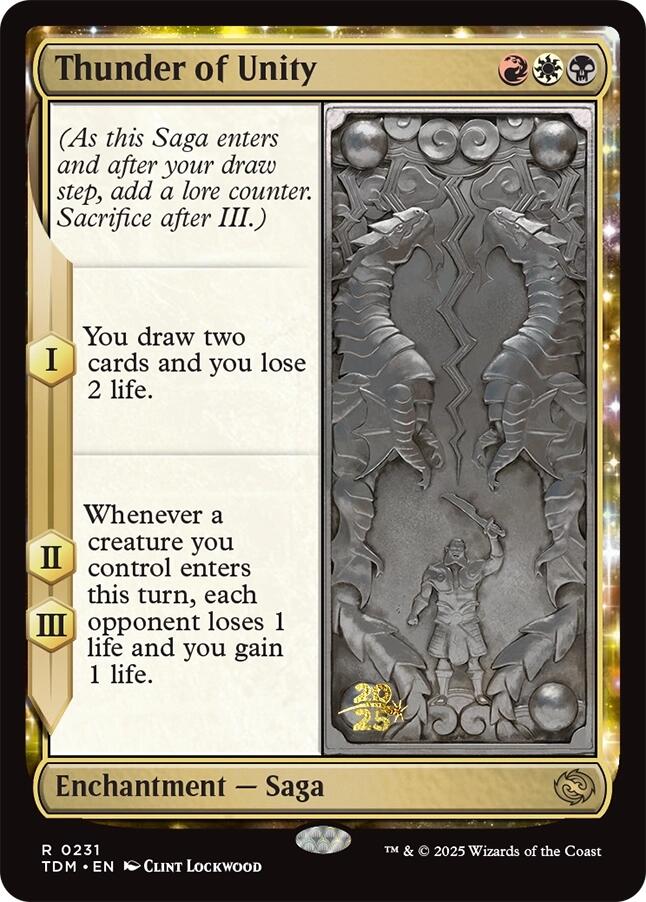 Thunder of Unity [Tarkir: Dragonstorm Prerelease Promos] | Black Swamp Games