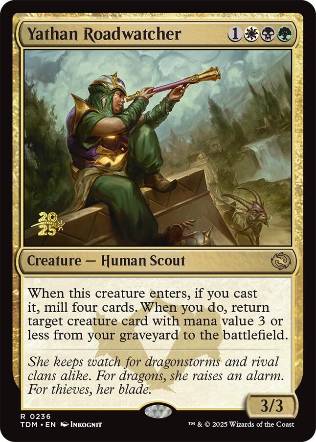 Yathan Roadwatcher [Tarkir: Dragonstorm Prerelease Promos] | Black Swamp Games
