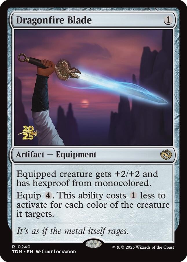 Dragonfire Blade [Tarkir: Dragonstorm Prerelease Promos] | Black Swamp Games