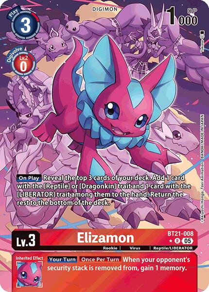 Elizamon [BT21-008] (Alternate Art) [World Convergence] | Black Swamp Games