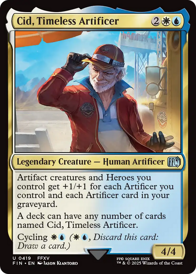 Cid, Timeless Artificer (0419) [FINAL FANTASY] | Black Swamp Games