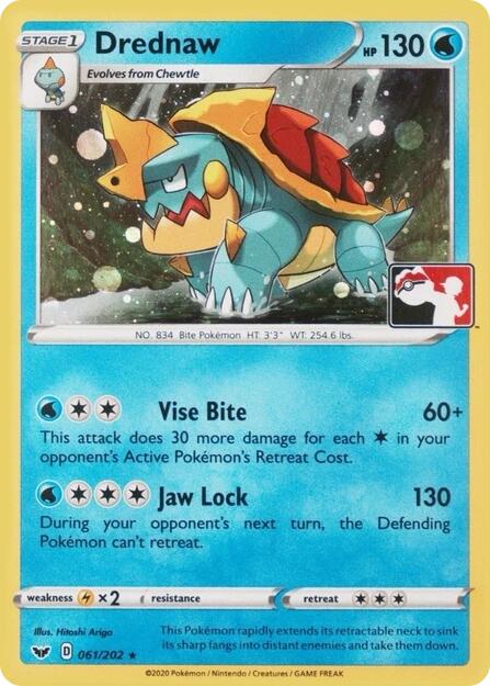 Drednaw (061/202) (Play Pokemon Promo) [League & Championship Cards] | Black Swamp Games