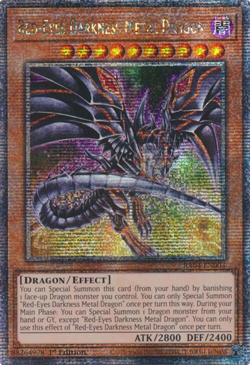 Red-Eyes Darkness Metal Dragon (Alternate Art) [RA04-EN003] Quarter Century Secret Rare | Black Swamp Games