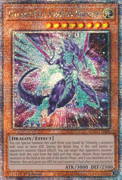 Galaxy-Eyes Photon Dragon (New Art) [RA04-EN008] Quarter Century Secret Rare | Black Swamp Games