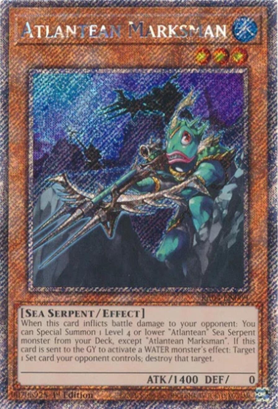 Atlantean Marksman [RA04-EN009] Platinum Secret Rare | Black Swamp Games