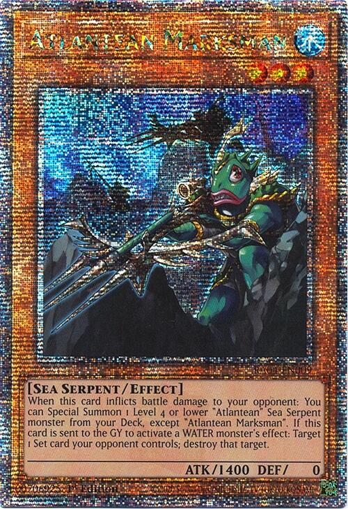 Atlantean Marksman [RA04-EN009] Quarter Century Secret Rare | Black Swamp Games