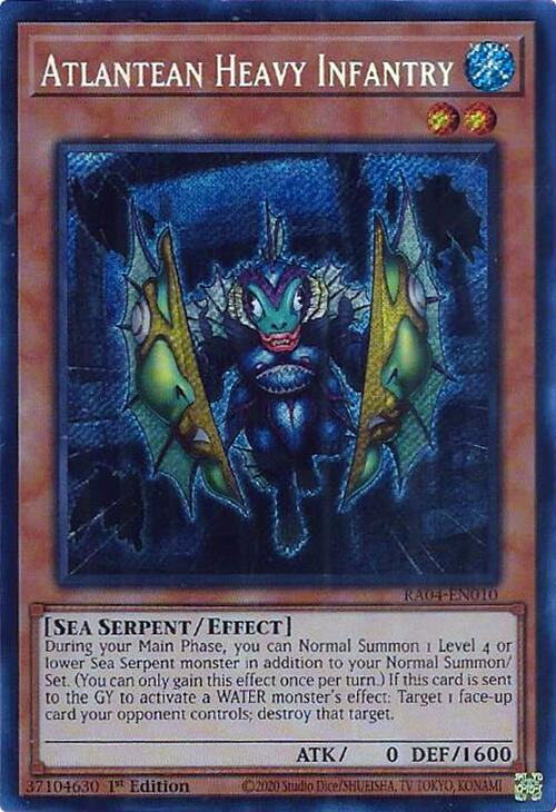 Atlantean Heavy Infantry [RA04-EN010] Secret Rare | Black Swamp Games