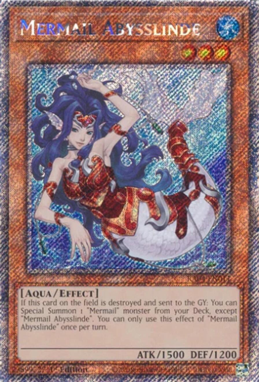 Mermail Abysslinde [RA04-EN011] Platinum Secret Rare | Black Swamp Games