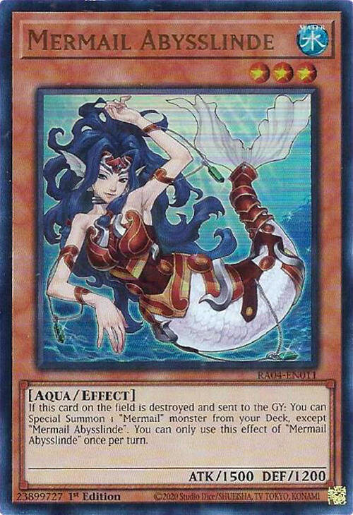 Mermail Abysslinde [RA04-EN011] Ultra Rare | Black Swamp Games