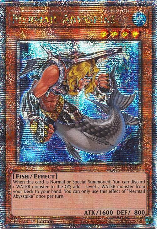 Mermail Abysspike [RA04-EN012] Quarter Century Secret Rare | Black Swamp Games