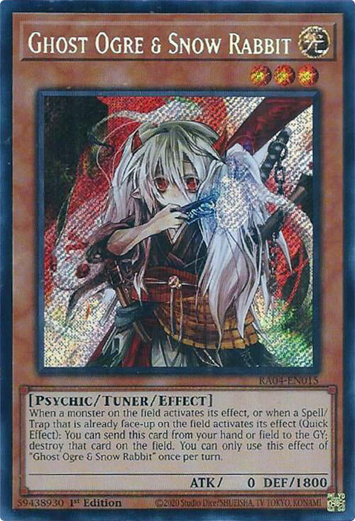Ghost Ogre & Snow Rabbit [RA04-EN015] Secret Rare | Black Swamp Games