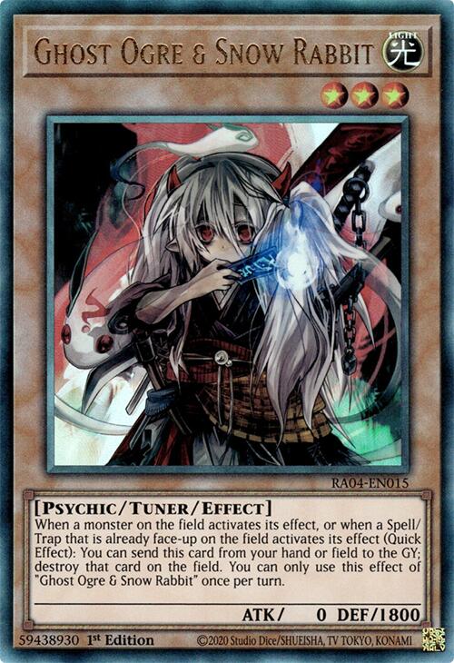 Ghost Ogre & Snow Rabbit [RA04-EN015] Prismatic Ultimate Rare | Black Swamp Games