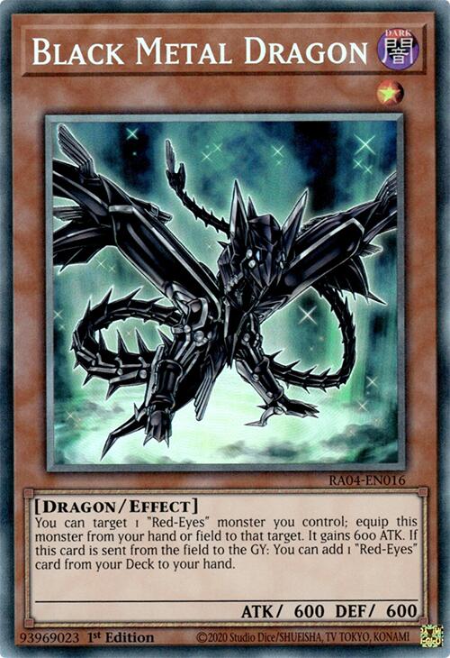 Black Metal Dragon [RA04-EN016] Prismatic Collector's Rare | Black Swamp Games