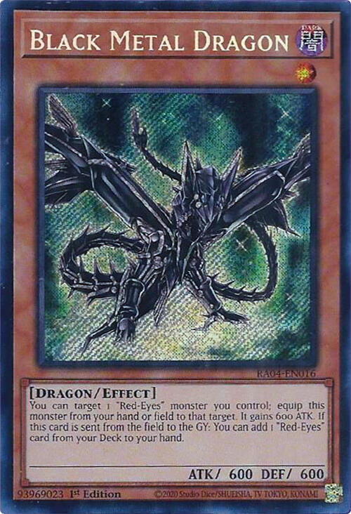 Black Metal Dragon [RA04-EN016] Secret Rare | Black Swamp Games