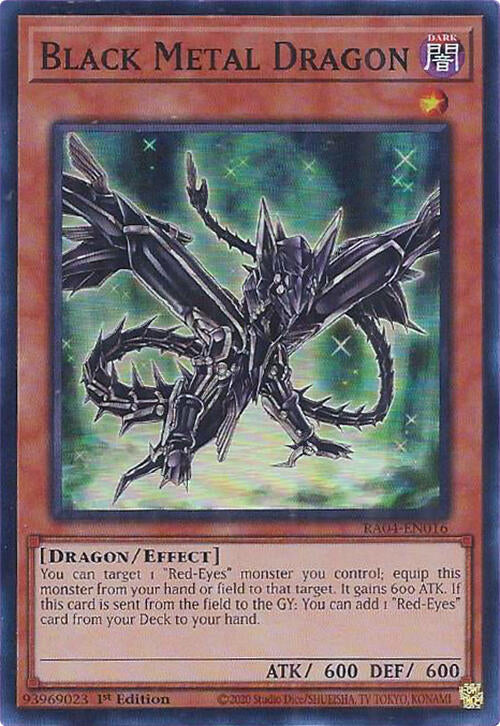 Black Metal Dragon [RA04-EN016] Super Rare | Black Swamp Games