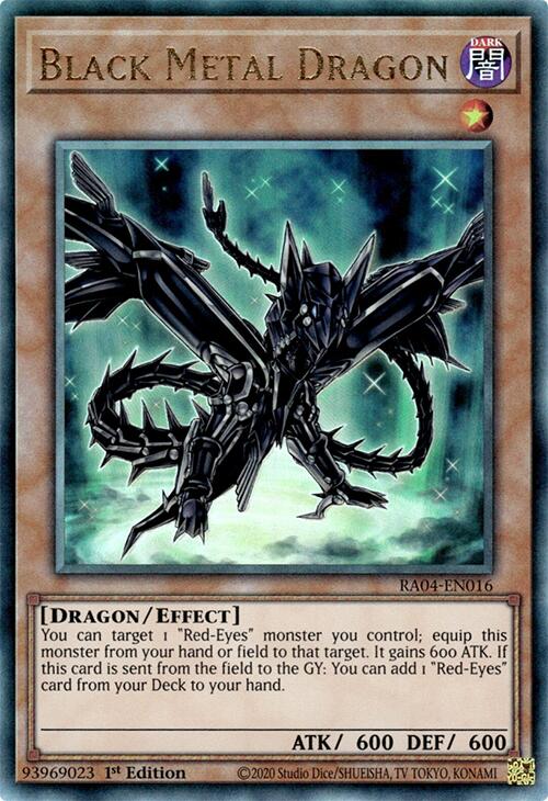 Black Metal Dragon [RA04-EN016] Prismatic Ultimate Rare | Black Swamp Games