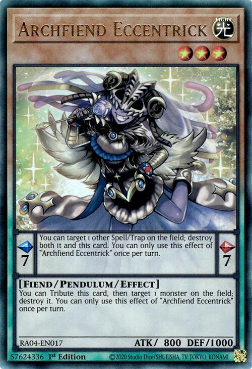Archfiend Eccentrick [RA04-EN017] Prismatic Ultimate Rare | Black Swamp Games