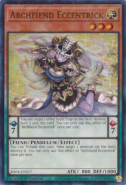 Archfiend Eccentrick [RA04-EN017] Ultra Rare | Black Swamp Games