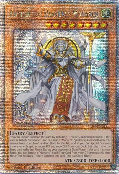 Ehther the Heavenly Monarch [RA04-EN018] Quarter Century Secret Rare | Black Swamp Games