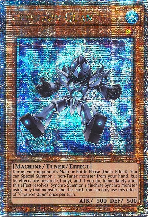 Crystron Quan [RA04-EN021] Quarter Century Secret Rare | Black Swamp Games