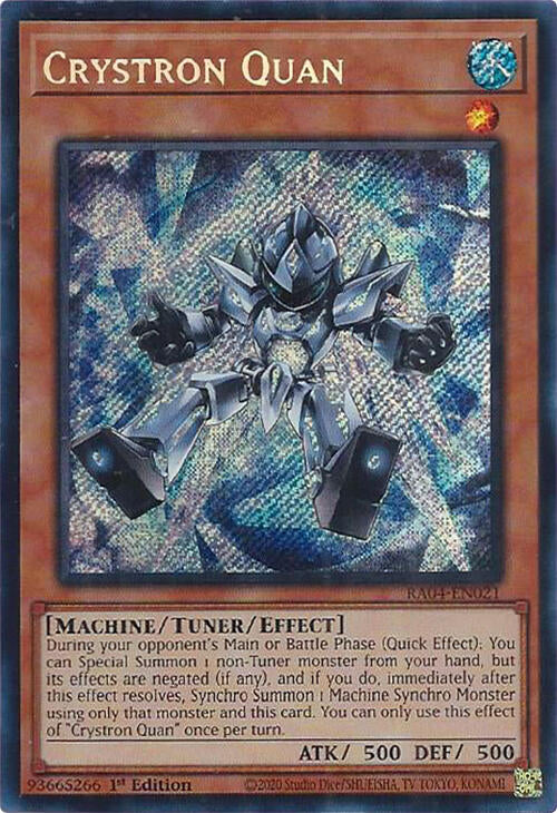 Crystron Quan [RA04-EN021] Secret Rare | Black Swamp Games