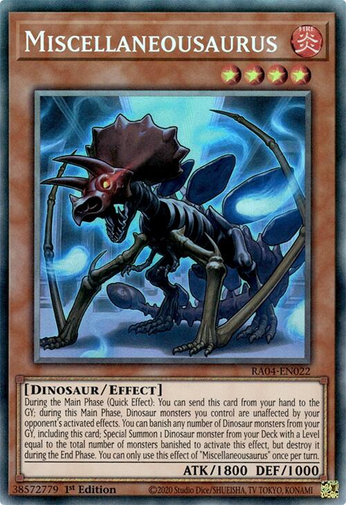 Miscellaneousaurus [RA04-EN022] Prismatic Collector's Rare | Black Swamp Games