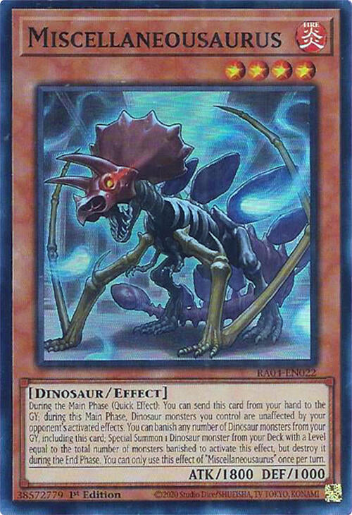 Miscellaneousaurus [RA04-EN022] Super Rare | Black Swamp Games