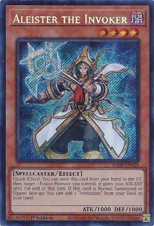 Aleister the Invoker (Alternate Art) [RA04-EN024] Secret Rare | Black Swamp Games