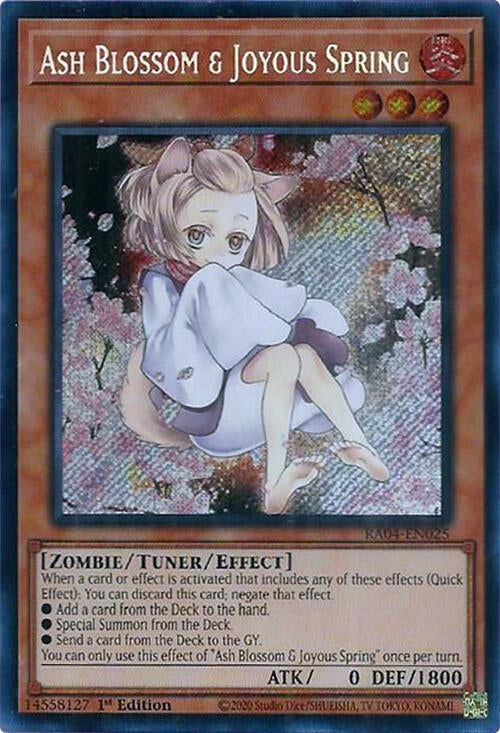 Ash Blossom & Joyous Spring (Alternate Art) [RA04-EN025] Secret Rare | Black Swamp Games