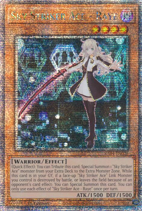 Sky Striker Ace - Raye [RA04-EN026] Quarter Century Secret Rare | Black Swamp Games