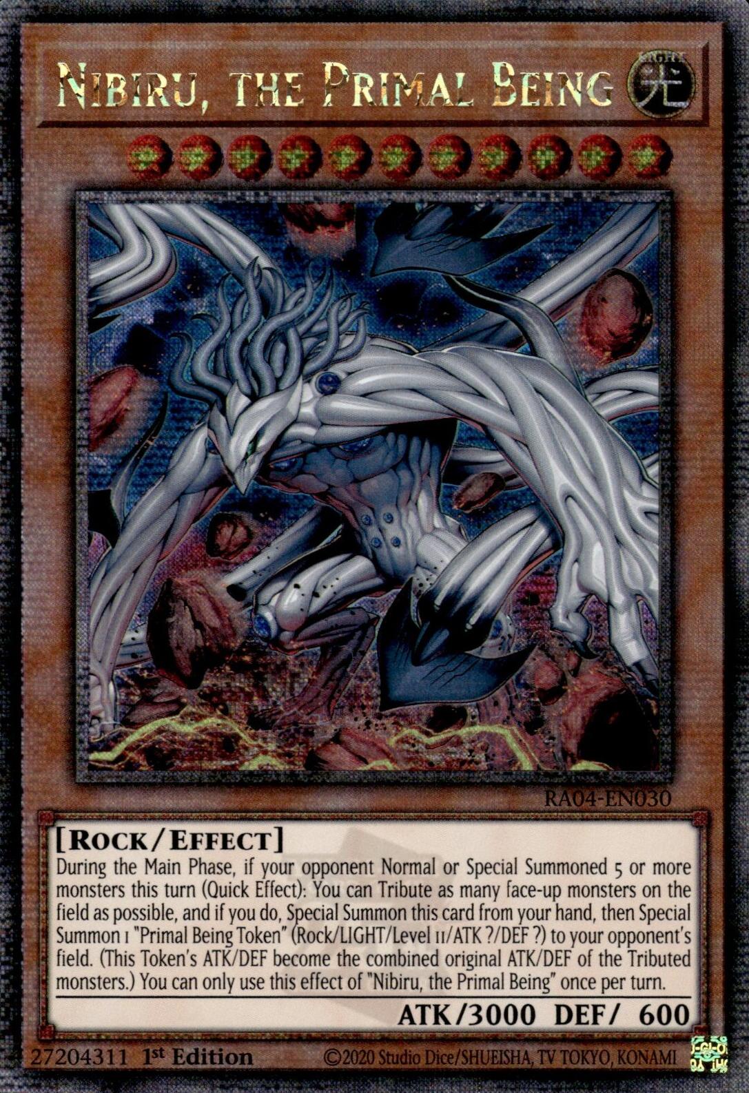 Nibiru, the Primal Being (New Art) [RA04-EN030] Quarter Century Secret Rare | Black Swamp Games