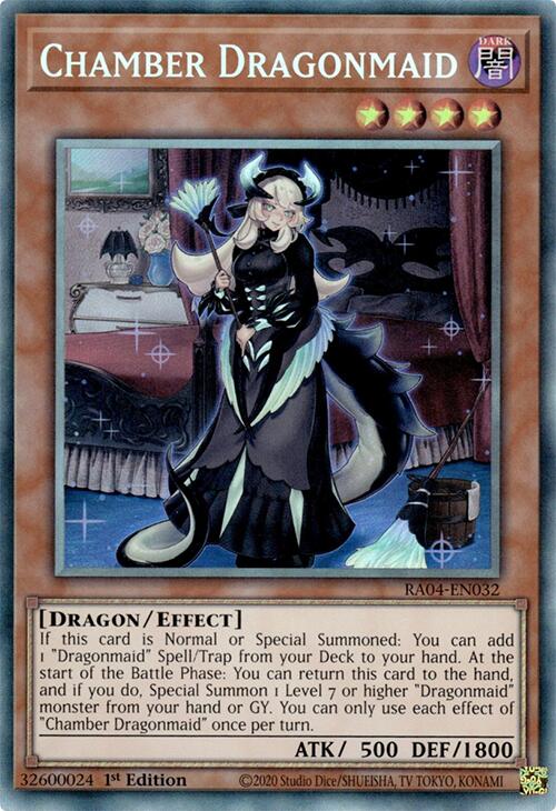 Chamber Dragonmaid [RA04-EN032] Prismatic Collector's Rare | Black Swamp Games