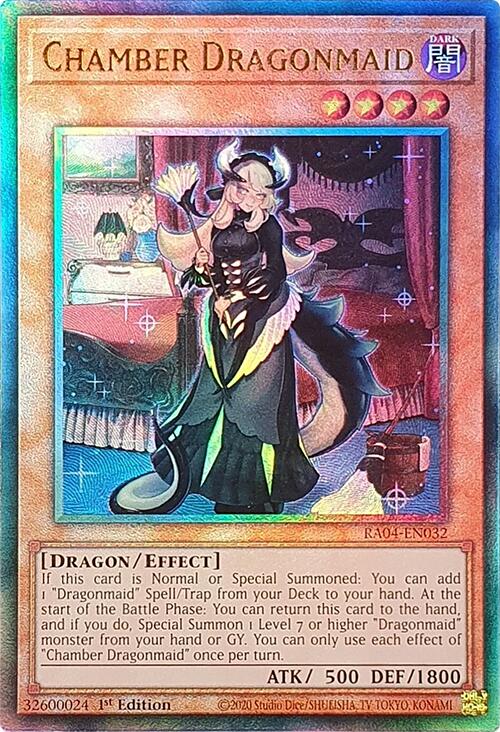Chamber Dragonmaid [RA04-EN032] Prismatic Ultimate Rare | Black Swamp Games