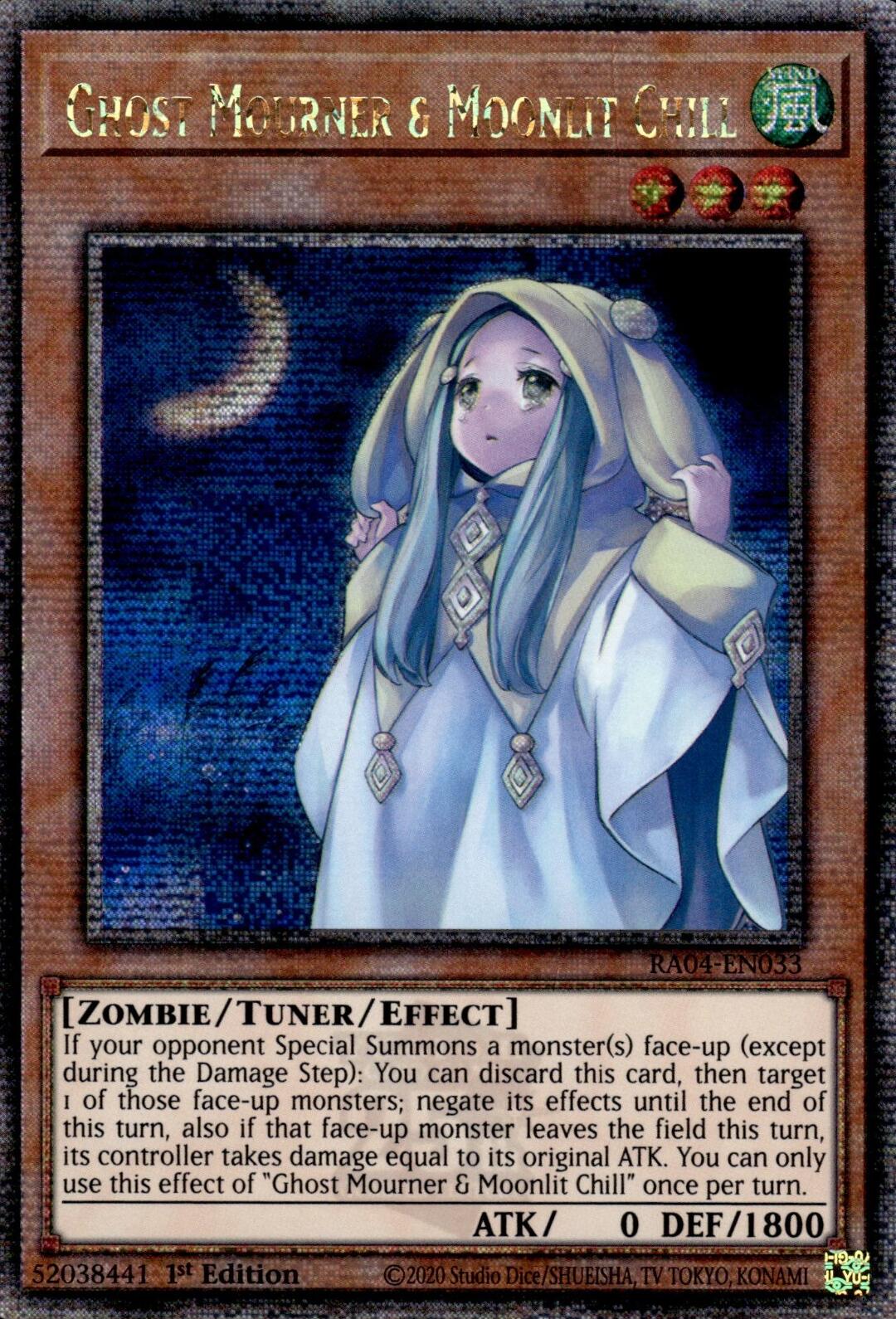 Ghost Mourner & Moonlit Chill [RA04-EN033] Quarter Century Secret Rare | Black Swamp Games