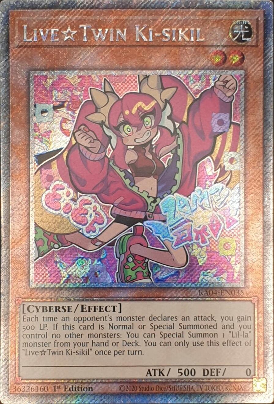 LiveTwin Ki-sikil [RA04-EN035] Platinum Secret Rare | Black Swamp Games