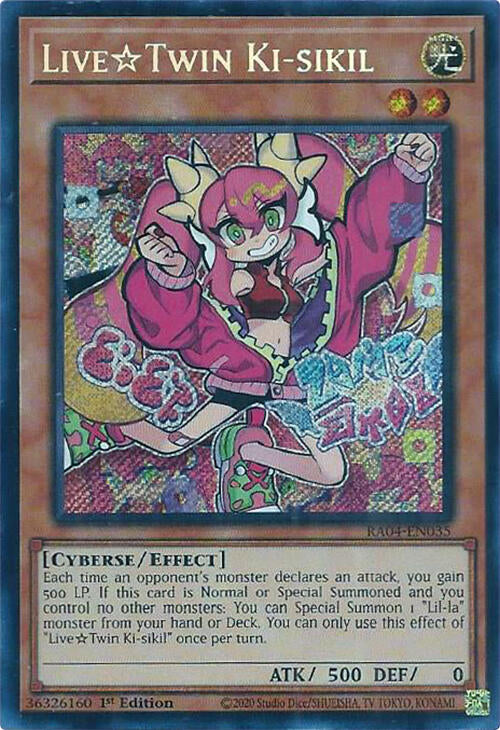 LiveTwin Ki-sikil [RA04-EN035] Secret Rare | Black Swamp Games