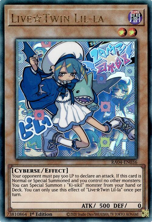 LiveTwin Lil-la [RA04-EN036] Prismatic Ultimate Rare | Black Swamp Games