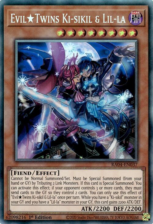 EvilTwins Ki-sikil & Lil-la [RA04-EN037] Prismatic Collector's Rare | Black Swamp Games